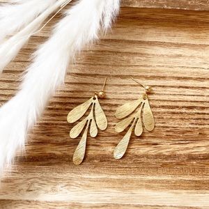 Brass Leaf Dangles